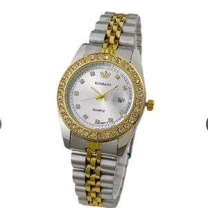 Women's Silver and Gold Quartz Watch